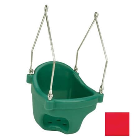 Jensen Commercial Rotational Molded Full Bucket Seat Red S175R